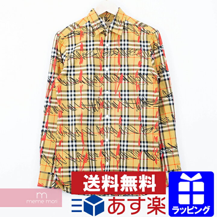 楽天市場】BURBERRY 2018AW Scribble Check Cotton Shirt 4075572 