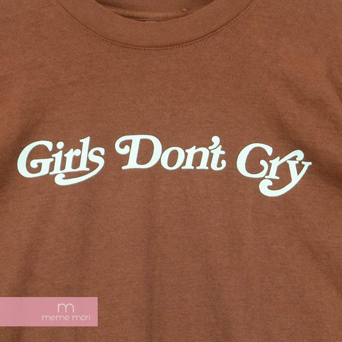 Girls Don't Cry 2019AW Butterfly L/S T-Shirt ガールズドントクライ バタフライロングスリーブTシャツ  ロンT 長袖カットソー ロゴプリント ブラウン サイズM プレゼント ギフト【191103】【新古品】 | meme mori