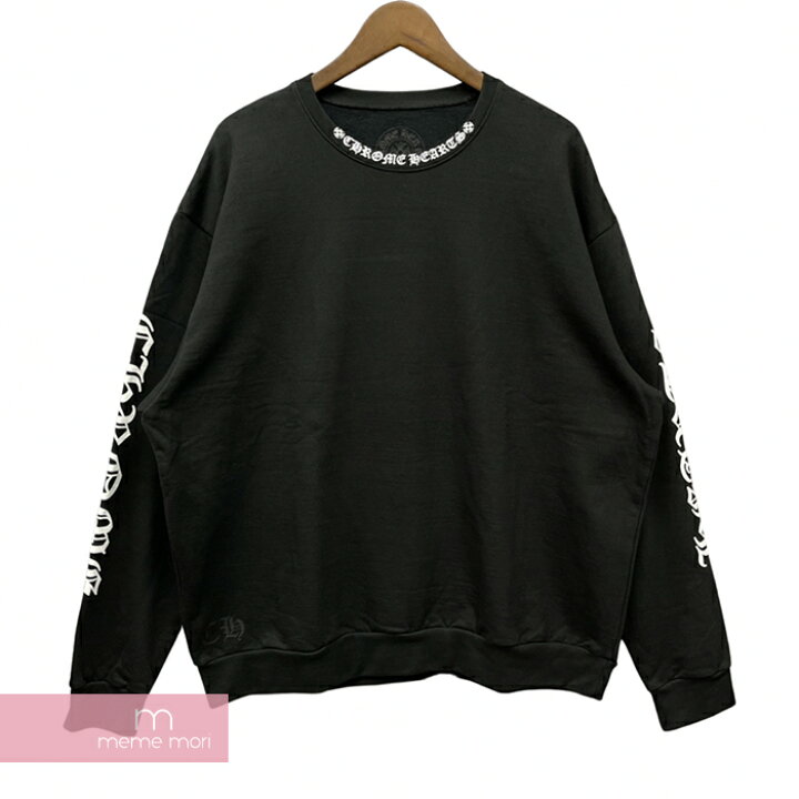 楽天市場】CHROME HEARTS Neck Logo Crewneck Sweatshirt クロムハーツ  