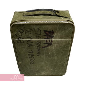 【BIG PRICE OFF】READYMADE Vintage Camo Trolley Carry Bag レディメイド ヴィンテージカモトローリーバッグ キャリーバッグ リメイク 迷彩柄 バックパック カーキ 【240310】【新古品】【me04】