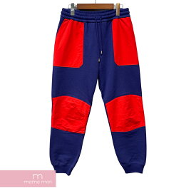 【BIG PRICE OFF】GUCCI×THE NORTH FACE 2021SS Nylon Switching Jogging Pants 671463 XJDRN グッチ×ノースフェイス ナイロン切替ジョギングパンツ スウェットパンツ ネイビー×レッド サイズXS 【240321】【中古-A】【me04】