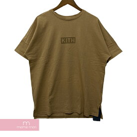 KITH × nonnative 2017AW CLERK S/S TEE NN-KITH-C004 キス×ノンネイティブ クラークS/STシャツ 半袖カットソー ロゴプリント ブラウン サイズ1 【240409】【新古品】【me04】