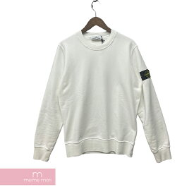 Stone Island 2024SS Crewneck Sweat Shirts 801563051 A0001 ストーンアイランド クルーネックスウェットシャツ トレーナー ロゴ コンパスパッチ ホワイト サイズS【240418】【新古品】【me04】