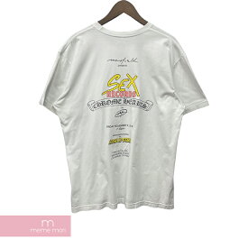 【BIG PRICE OFF】CHROME HEARTS×MATTY BOY Sex Records Tee クロムハーツ×マッティボーイ セックスレコードTシャツ 半袖カットソー 胸ポケット ホワイト サイズXL【240418】【中古-A】【me04】