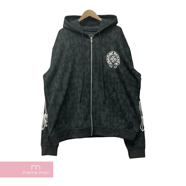 クロムハーツ クロス総柄 ジップアップパーカー Chrome Hearts 楽天  