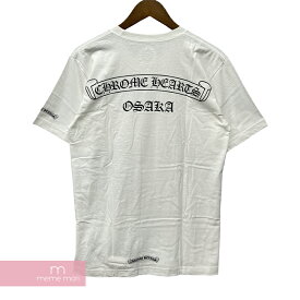 【BIG PRICE OFF】CHROME HEARTS Osaka Scroll Label Logo Tee クロムハーツ オオサカスクロールラベルロゴTシャツ 半袖カットソー ポケT 大阪限定 バックロゴ ホワイト サイズS 【240530】【中古-A】【me04】