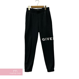 GIVENCHY Logo Embroidery Jogging Slim Pants BM51353Y78 ジバンシィ ロゴエンブロイダリージョギングスリムパンツ ジャージ― ロゴ刺繡 4G ブラック サイズM【240525】【中古-A】【me04】