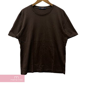 【BIG PRICE OFF】LOUIS VUITTON 2021SS Classic Tee 1A1SBN ルイヴィトン クラシックTシャツ 半袖カットソー ロゴ刺繍 ブラウン サイズXL【240527】【ほぼ新品】【me04】