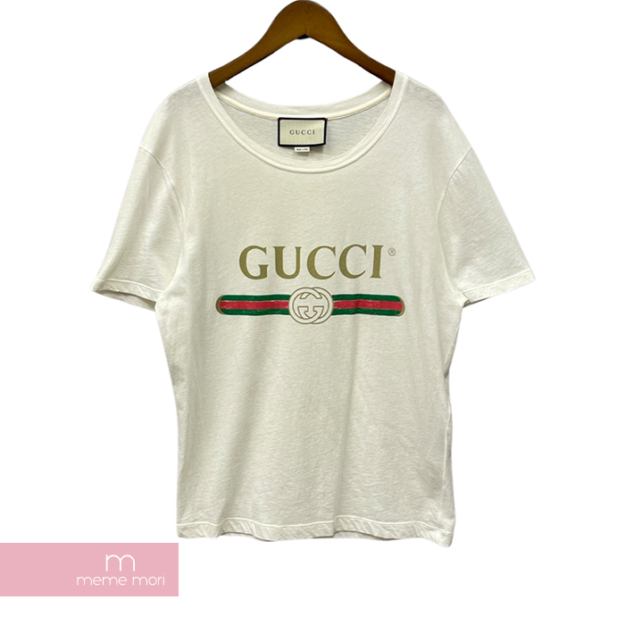 楽天市場】GUCCI Washed Oversize Tee with Gucci Logo ?440103 X3F05