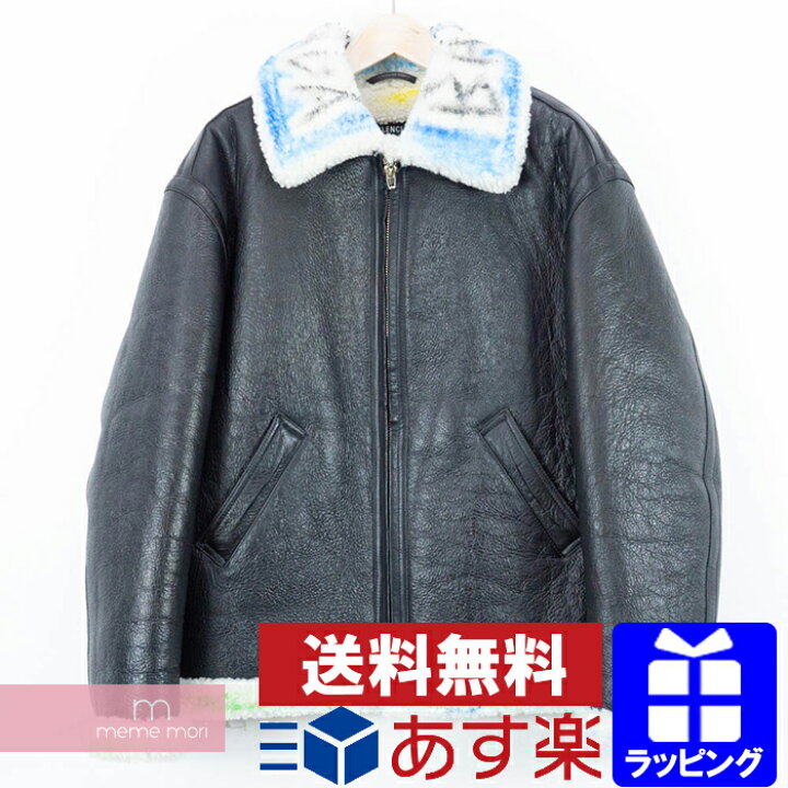楽天市場】BALENCIAGA 2018AW Graffiti Shearling Jacket 534872 
