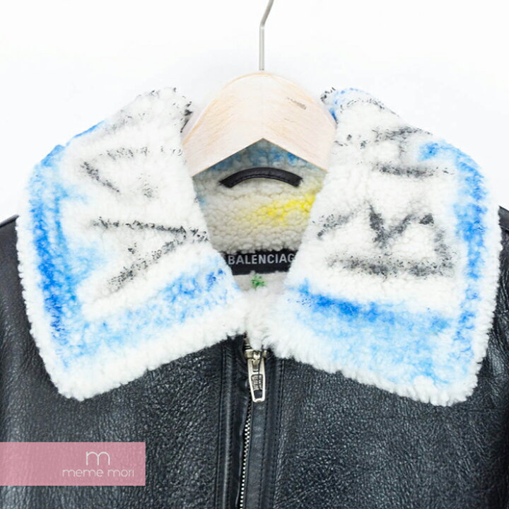楽天市場】BALENCIAGA 2018AW Graffiti Shearling Jacket 534872 