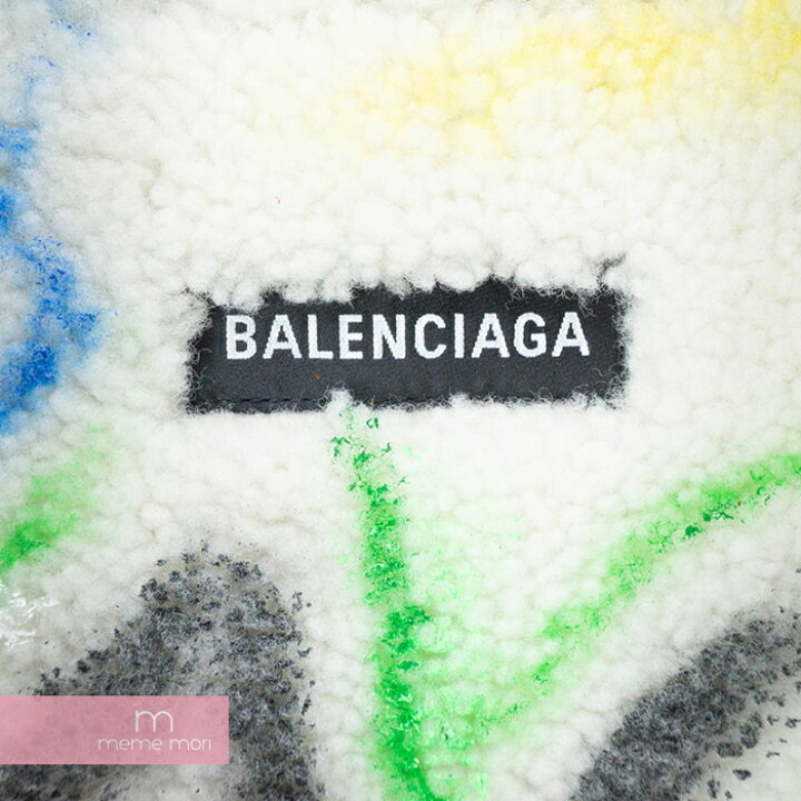 楽天市場】BALENCIAGA 2018AW Graffiti Shearling Jacket 534872 