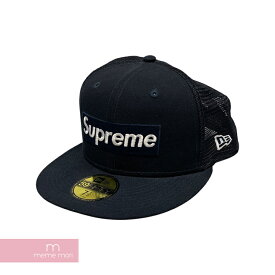 Supreme×NEW ERA 2022SS Box Logo Mesh Back New Era シュプリーム×ニューエラ ボックスロゴメッシュバックニューエラキャップ 帽子 ダークネイビー サイズ7 1/2(59.6cm) 【231225】【新古品】【me04】