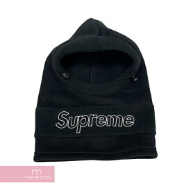 Supreme 2018AW Polartec Balaclava シュプリーム ポーラテックバラクラバ ロゴ刺繍 目だし帽 フェイスマスク 帽子 ブラック【231226】【中古-A】【me04】