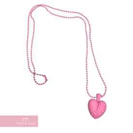 CHROME HEARTS 2023SS Silicone Rubber Heart Necklace クロムハーツ シリコンラバーハートネックレス ペンダント ネックレストップ ボールチェーン アクセサリー ピンク 【240118】【新古品】【me04】