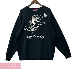 【BIG PRICE OFF】Girls Don't Cry 2022AW VERDY’S GIFT SHOP GDC Sweater ガールズドントクライ ヴェルディズギフトショップGDCセーター コットンニット ロゴ 新宿伊勢丹POPUP ブラック サイズL 【240124】【中古-B】【me04】