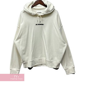 【BIG PRICE OFF】JIL SANDER+ 2021AW Front Printed Logo Hoodie JPUS707533MS24860811 ジルサンダープラス フロントプリントロゴスウェット プルオーバー パーカー ホワイト サイズM 【240218】【新古品】【me04】