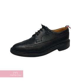 【BIG PRICE OFF】THOM BROWNE Wing Tip Shoes トムブラウン ウィングチップシューズ レザーシューズ コードバン 革靴 ブラック サイズUS9(27cm)【240223】【中古-C】【me04】