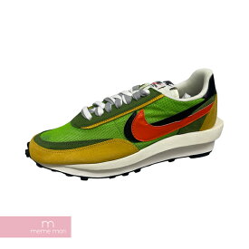 【BIG PRICE OFF】NIKE×SACAI 2019SS LDWAFFLE BV0073-300 ナイキ×サカイ LDワッフル ローカットスニーカー グリーン×イエロー サイズUS10.5(28.5cm)【240223】【新古品】【me04】