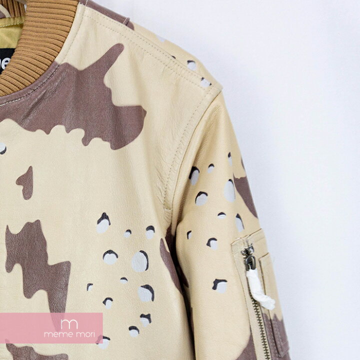 楽天市場】Supreme 2017SS Leather MA-1 Jacket Desert Camo 