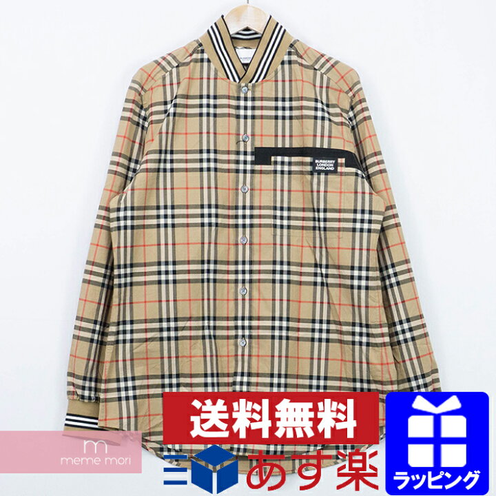 楽天市場】BURBERRY 2019AW Rib Knit Detail Vintage Check Cotton 