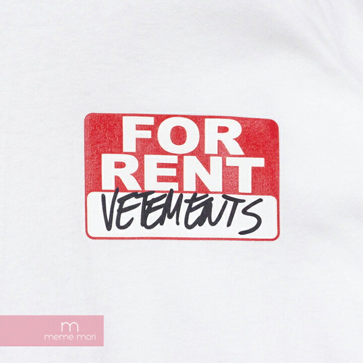 楽天市場】VETEMENTS 2020SS FOR RENT Print S/S Tee SS20TR372 