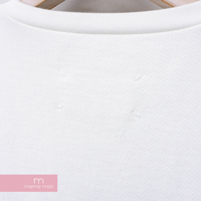 Maison Margiela 10 2020AW Embroidered Logo Sweatshirt S50GU0148 S25451  メゾンマルジェラ10 エンブロイダードロゴスウェットシャツ クルーネックトレーナー 刺繍ロゴ ホワイト  サイズ50【201021】【新古品】【me04】 | 