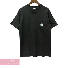 【BIG PRICE OFF】Dior×Shawn Stussy 2020AW Bee Print Logo Tee 033J644A0554 ディオール×ショーン・ステューシー 蜂プリントシャツ 刺繍ロゴTシャツ 半袖 カットソー ブラック サイズS【240416】【中古-A】【me04】