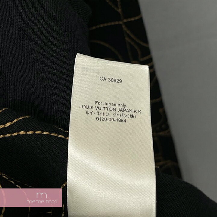 Louis Vuitton 1AAT60 LV Music Line Embroidered Crewneck, Black, L