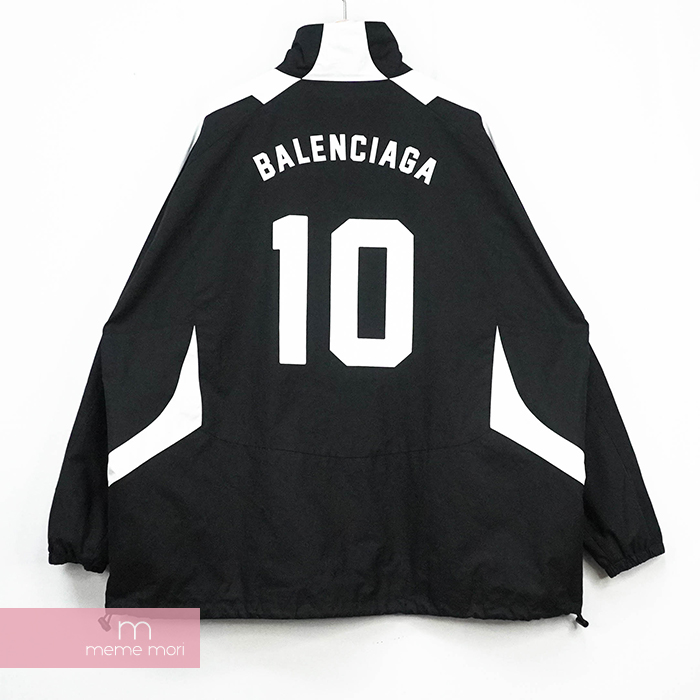 BALENCIAGA 2020AW Nylon Soccer Jacket 642341 TYB18 バレンシアガ サッカーナイロンジャケット  トラックジャケット ブラック サイズ44 【210123】【中古-B】 | meme mori