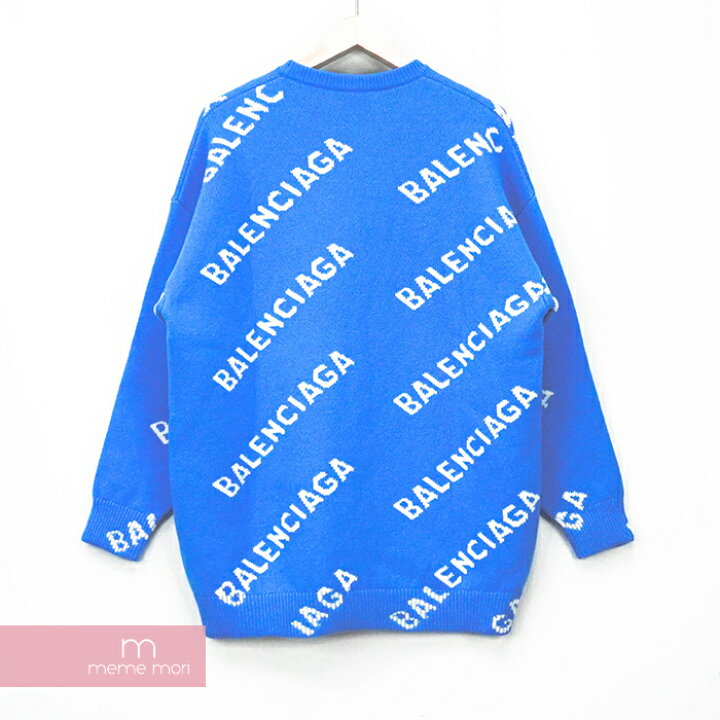 楽天市場】BALENCIAGA 2020SS Allover Logo Crewneck 620983 T1567 