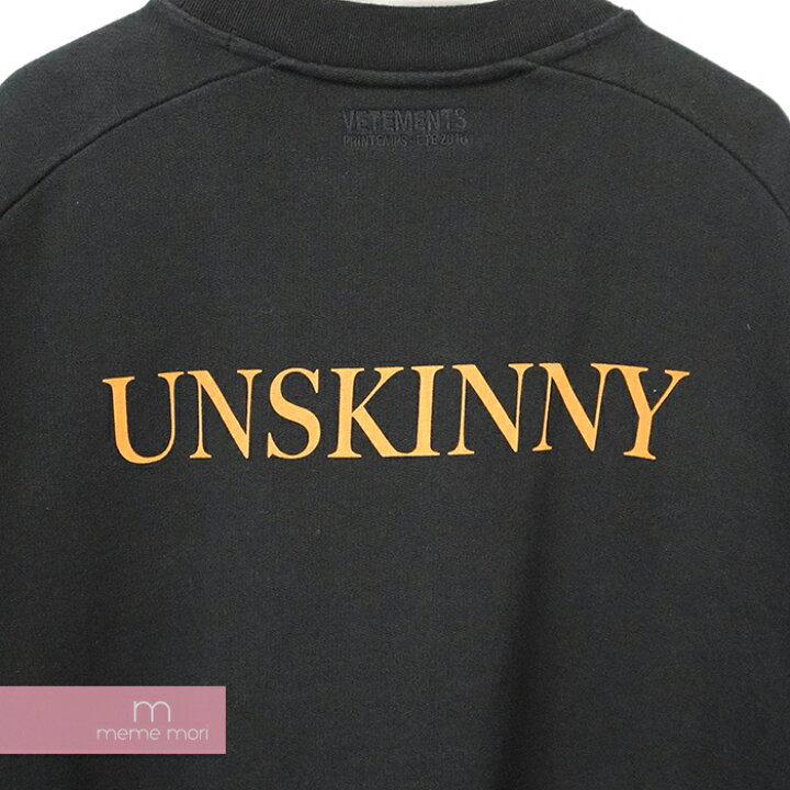 楽天市場】VETEMENTS 2018SS WSS18TR23 Unskinny Crewneck ヴェトモン 