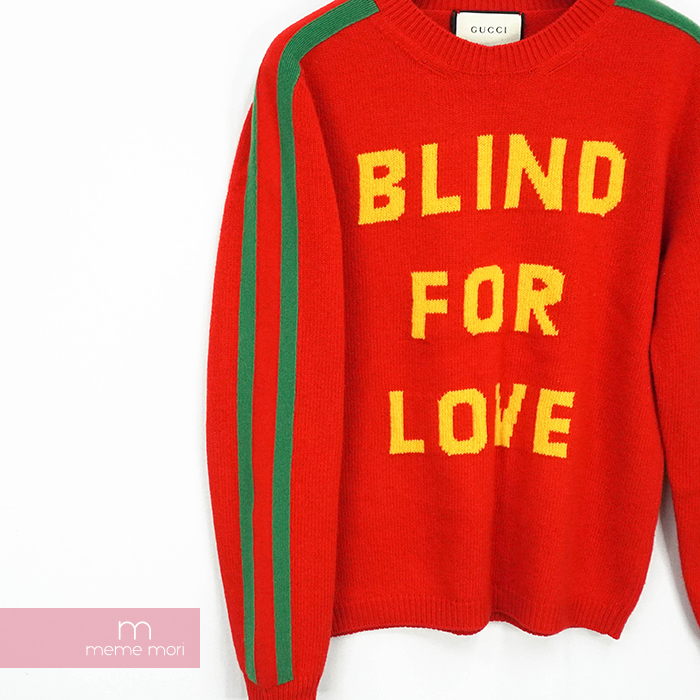 楽天市場】GUCCI 2018AW Blind For Love Knit Sweater 496684 X9180