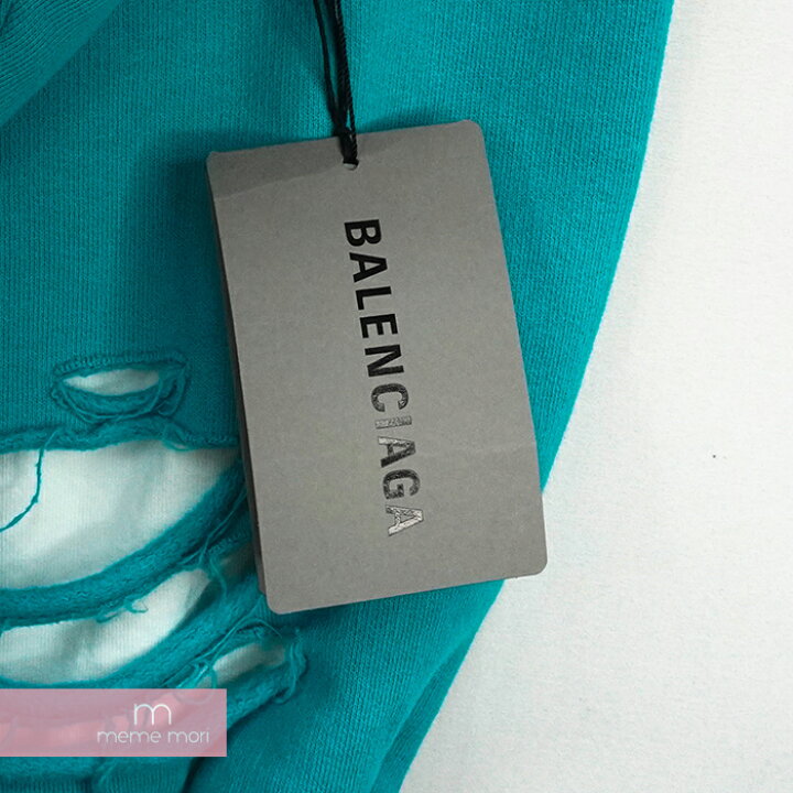 楽天市場】BALENCIAGA 2021SS Caps Destroyed Hoodie 659403 TKVB6 