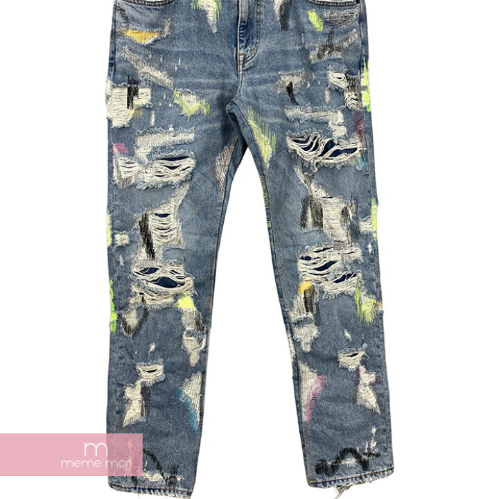 楽天市場】Endless Denim Embroidered and Distressed Denim Jeans 