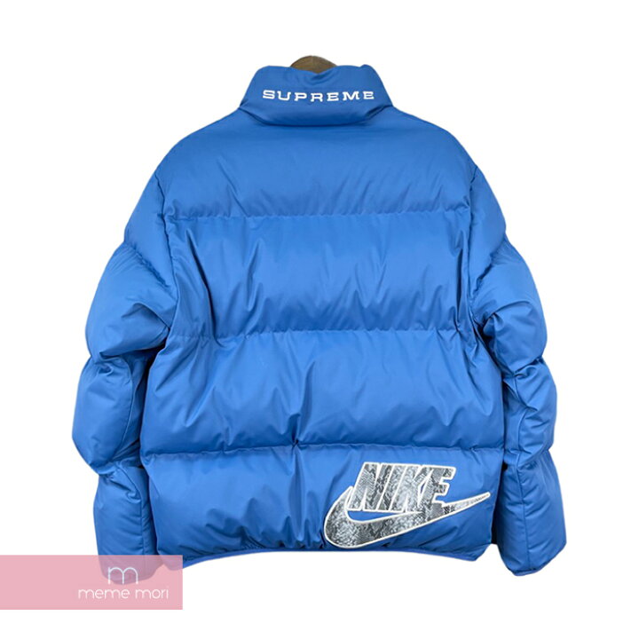 楽天市場 Supreme Nike 21ss Reversible Puffy Jacket Db0494 4 シュプリーム ナイキ リバーシブルパフィージャケット 中綿ブルゾン 総柄ロゴ ブルー サイズs 中古 A Meme Mori