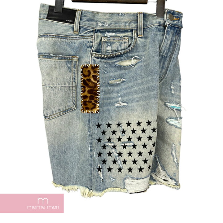 楽天市場】AMIRI Art Patch Denim Shorts アミリ アートパッチデニム 
