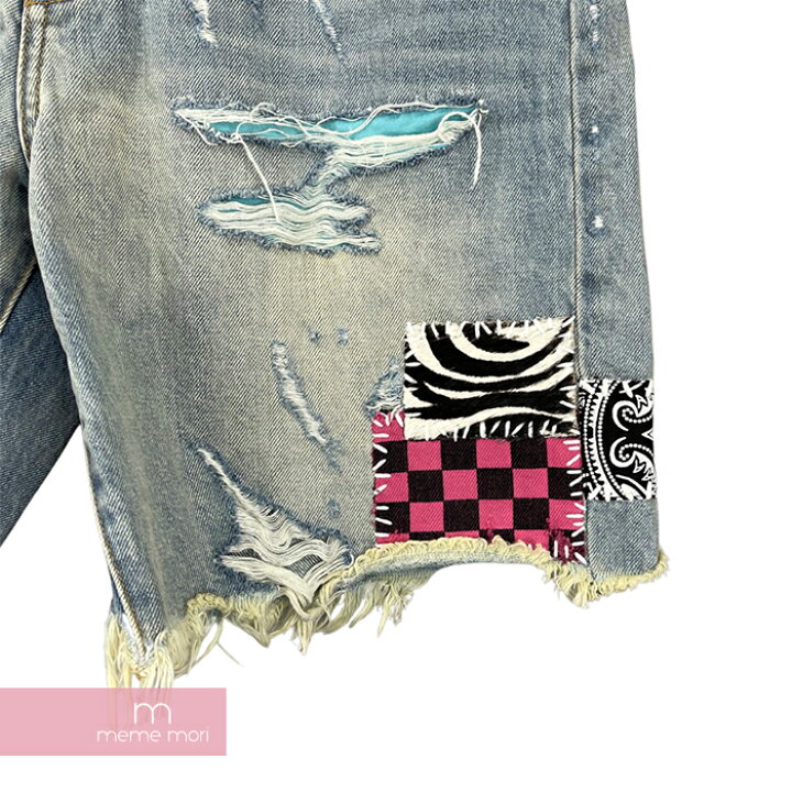 楽天市場】AMIRI Art Patch Denim Shorts アミリ アートパッチデニム