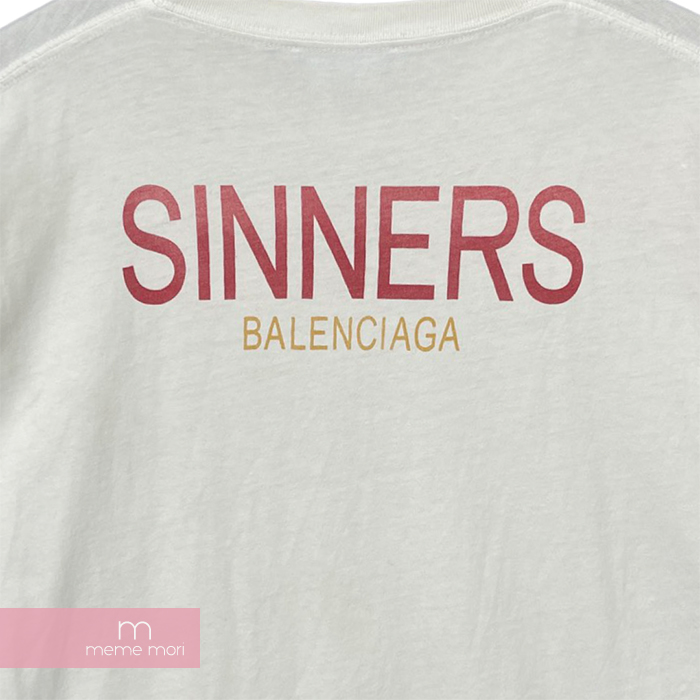 楽天市場】BALENCIAGA 2018SS Sinners Print Short Sleeve Tee 489862