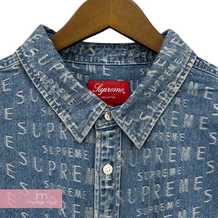 楽天市場】Supreme 2021SS Warp Jacquard Logos Denim Shirt