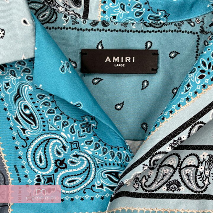 楽天市場】AMIRI Short Sleeve Bandana Print Silk Shirt アミリ 