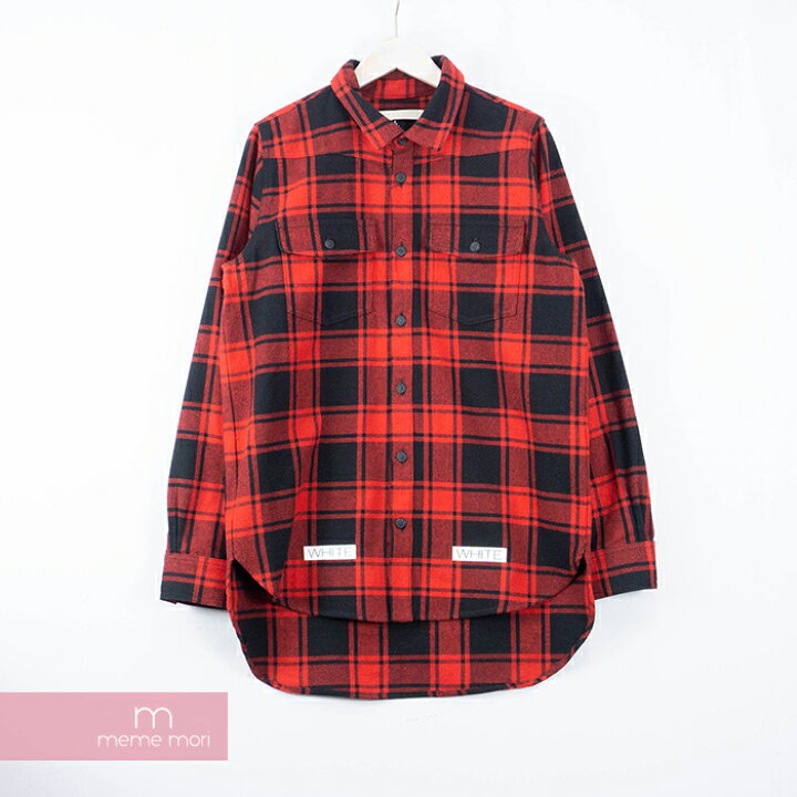 楽天市場】OFF-WHITE 2014AW 13 LOGO FLANNEL CHECK SHIRT オフ 