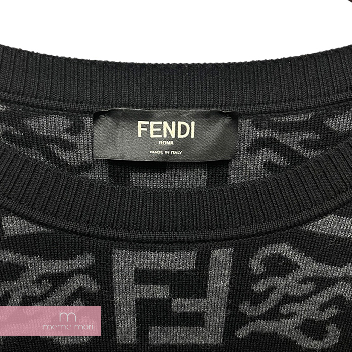 楽天市場】FENDI FF Jacquard Knit Jumper FZX009 AI35 フェンディ FF