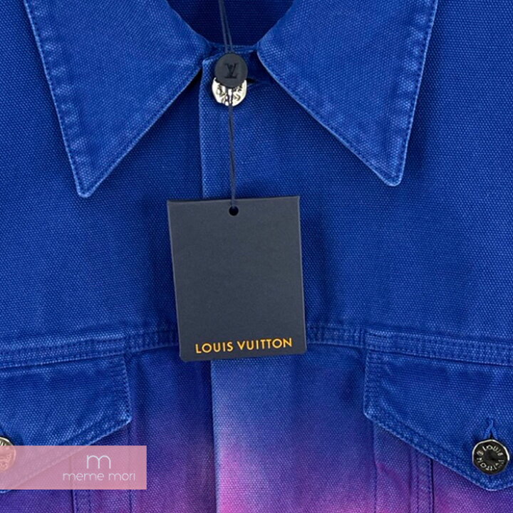 Louis Vuitton Cropped Gradient Denim Jacket Grege