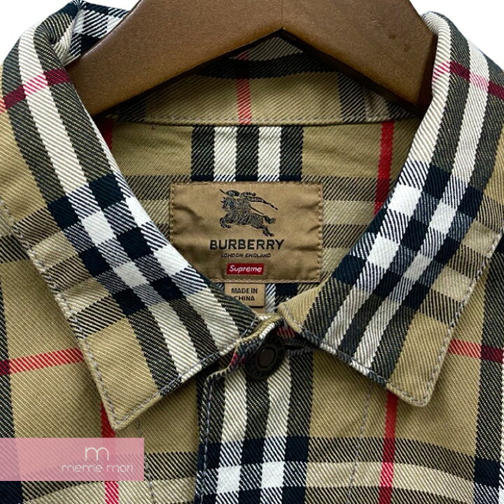 楽天市場】Supreme×Burberry 2022SS Denim Trucker Jacket  