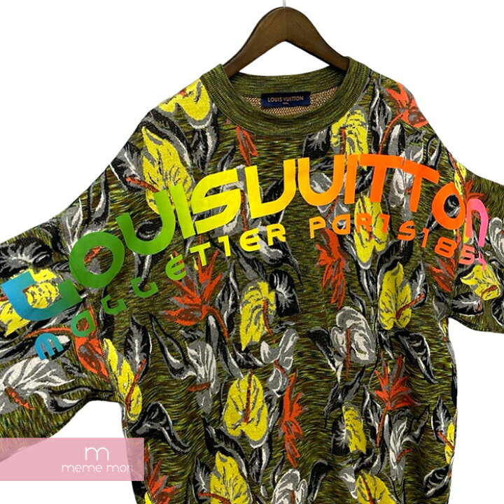 楽天市場】LOUIS VUITTON 2018SS Bloom Space Dye Jacquard Knit Tee 
