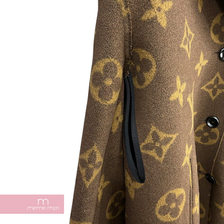 Shop Louis Vuitton Raw monogram coat (1A9DIZ, 1A9DJ4, 1A9DJ3