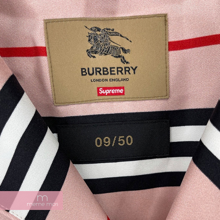 楽天市場】Supreme×Burberry 2022SS Silk S/S Pajama Shirt And Silk