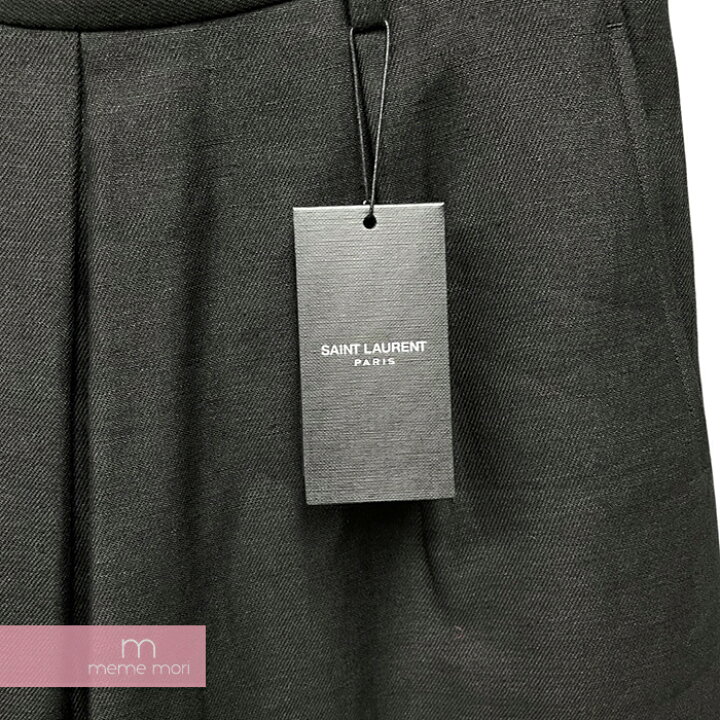 楽天市場】SAINT LAURENT PARIS Black Linen Hakama Trousers 642383 