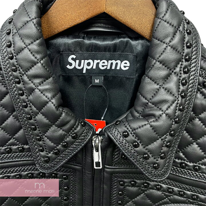 楽天市場】Supreme 2022AW Studded Quilted Leather Jacket